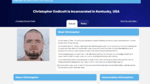 Christopher Endicott Pen Pal Bio